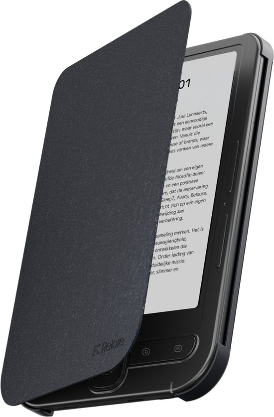 Relore E-reader Hoesje - Geschikt voor model Relore One - Schermbescherming - Beschermhoes - Zwart