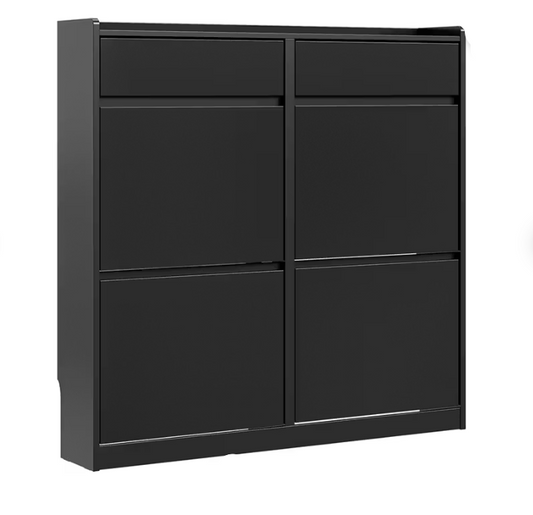 SoBuy Schoenenkast FSR169-SCH - Smal Ontwerp - 19 x 98 x 95 cm - Zwart