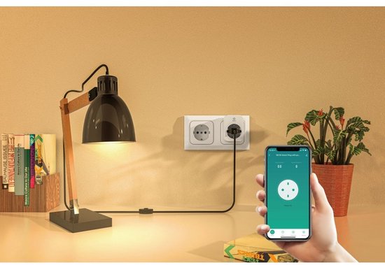 R6118 4-Pack - Slimme Stekker met Tijdschakelaar en Energiemeter - Werkt met Alexa en Google Assistant