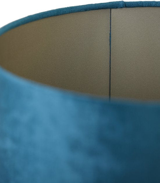 Light & Living - Lampenkap GEMSTONE - Ø20x15cm - Blauw