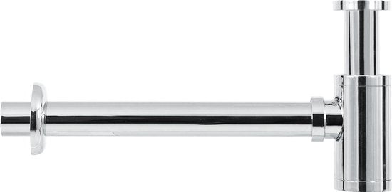 Differnz Ovale Small Fonteinset - Wasbak Natuursteen - Zwart - Rechte Kraan - Chroom - Standaard Greep - 38 x 24 x 8 cm
