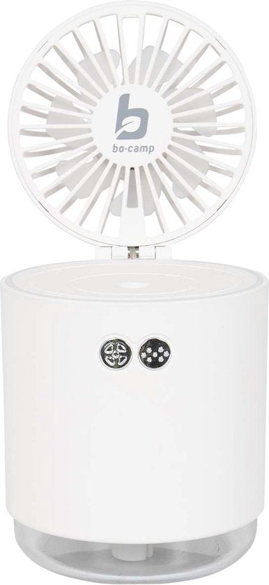 Bo-Camp - Ventilator - Met luchtbevochtiger - Oplaadbaar