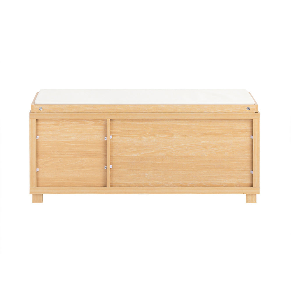 SoBuy FSR188-N Schoenenbank – Comfortabele Zitbank met Opbergruimte voor Hal of Slaapkamer (104 x 35 x 47 cm)