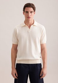 Seidensticker Polo Zonder Knopen - Off White - Maat XXL