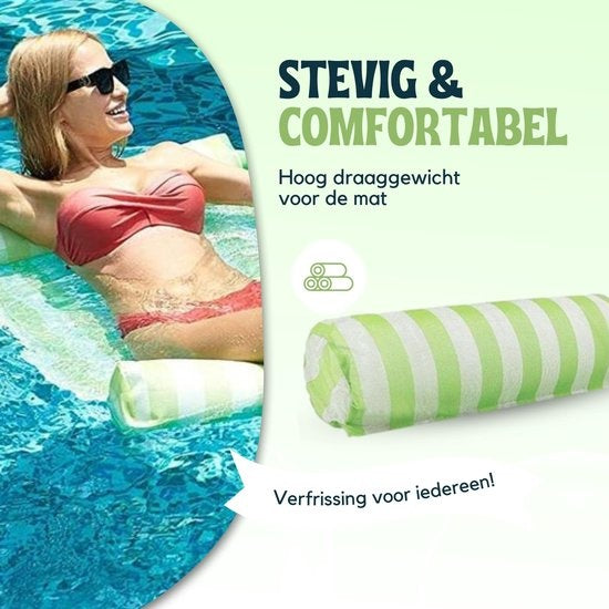 Waterhangmat voor Zwembad – Opblaasbare Lounge Float – Zomer Luchtmatras – Travelly