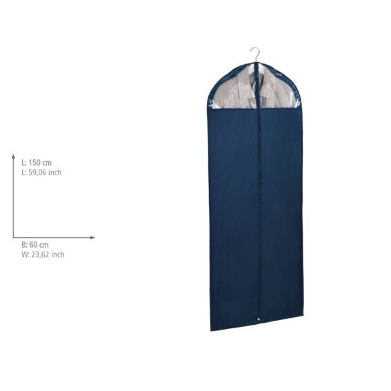 Wenko Business Kledinghoes Donkerblauw - 150 x 60 cm - Met Rits en Kijkvenster