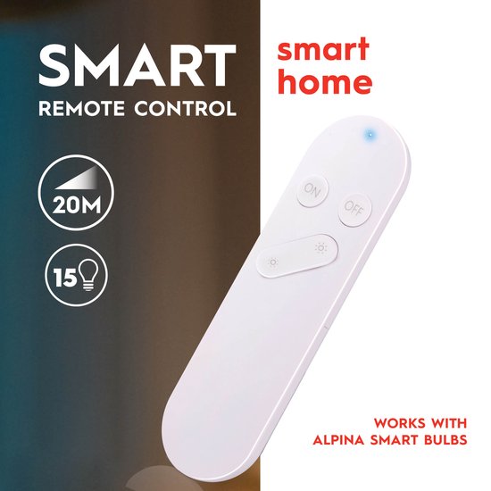 alpina Smart Home - Slimme Afstandsbediening - voor alpina Smart Lampen - Dimmen - Aan/Uit Zetten - tot 15 Lampen