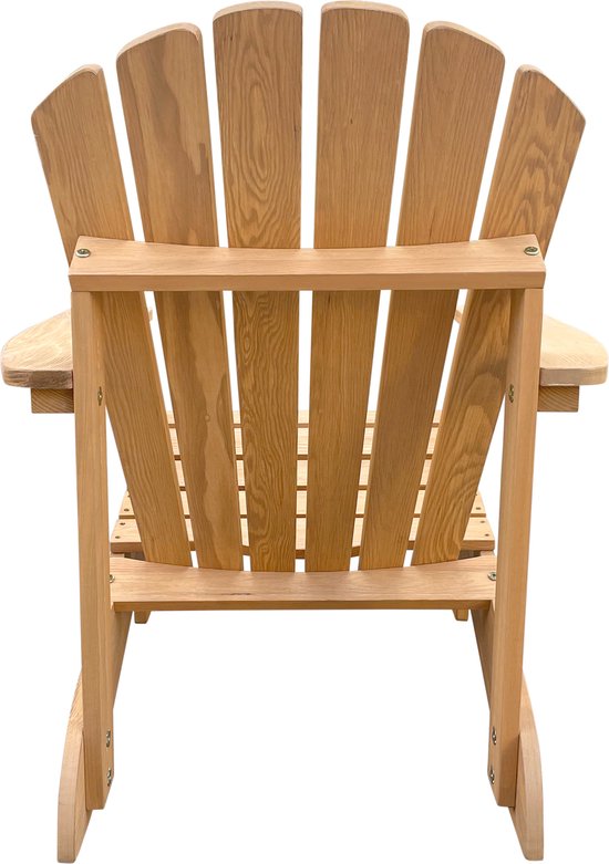 AXI Carmen Adirondack Stoel Bruin – Houten loungestoel met armleuningen – Hoge rugleuning - 90,5x78,4x93cm