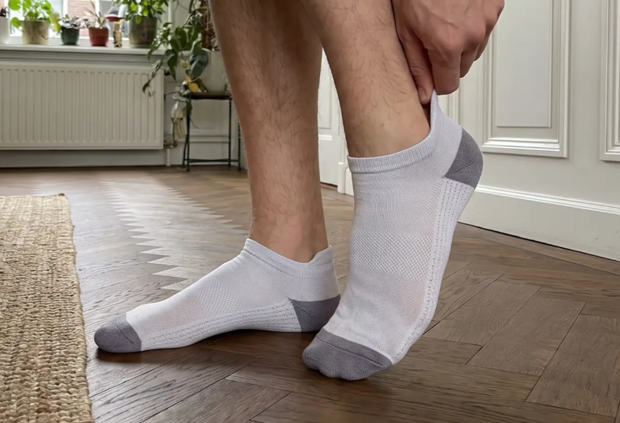 Fibershirts Sokken - Wit - Kort - Anti-Slip, Geurwerend
