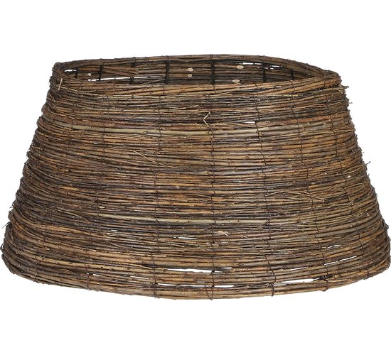 House of Seasons Kerstboommand - H26 x Ø55 cm - Wilgentakken - Bruin