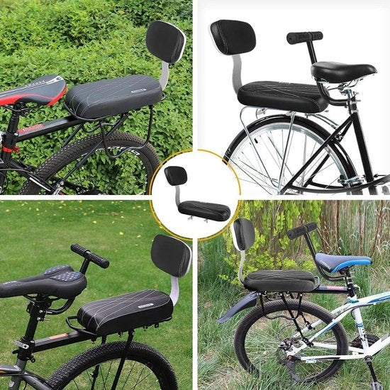 Fietsstoeltje set - fietszitje - achterzitje fiets - bagagedrager kussen