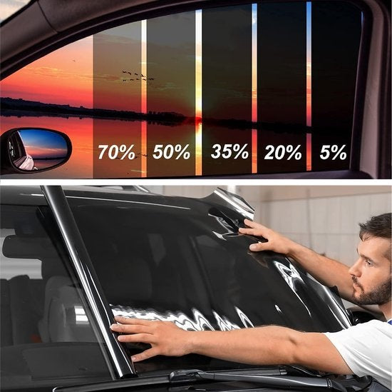 Homewell Auto Raamfolie HR++ 75x300 - Tint Folie | Zonwerende Auto Folie - Verduisterend 20%