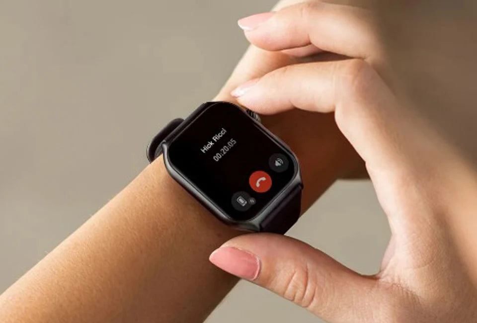 Vlectro Smartwatch 2.0 - Rechthoekig - 2 inch HD - Bluetooth Bellen - Zwart