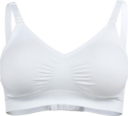 Medela Keep Cool Ultra bh - Naadloze voedingsbh - Zwangerschapsbh met 6 ademende zones - Soft Touchmateriaal – Comfortabel en ondersteunend - Wit - Maat XL