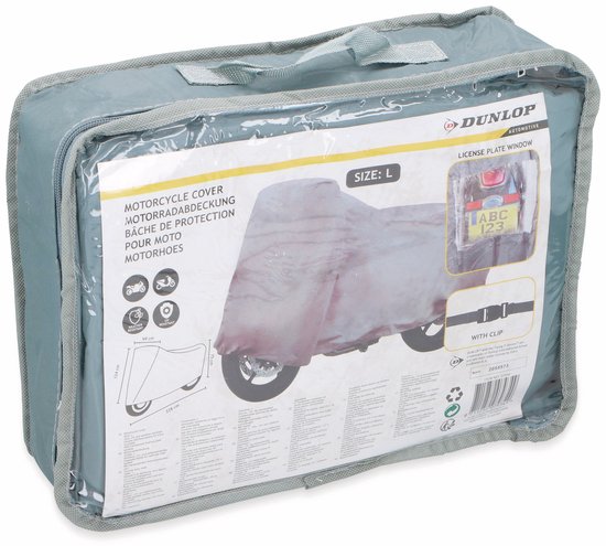 Dunlop Motorhoes - Maat L - 228 x99 x 124 cm - Weerbestendig - PVC