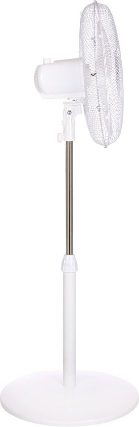 Tristar Voetventilator – 85–120 cm Verstelbaar – 85° Oscillerend – 3 Snelheden – VE‑5757 – Wit