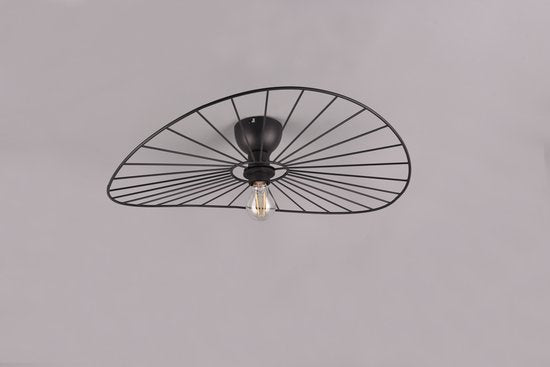 REALITY CHAPEAU - Plafondlamp - Zwart mat - excl. 1x E27 40W