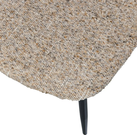 eetkamerstoel Marije - Chenille - Naturel - Set van 4