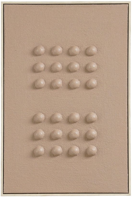 Mica Decorations Wanddecoratie - Wandpaneel Abstracte Kunst 60 x 40 x 3 cm - Woondecoratie voor Woonkamer of Slaapkamer - Donkerbruin