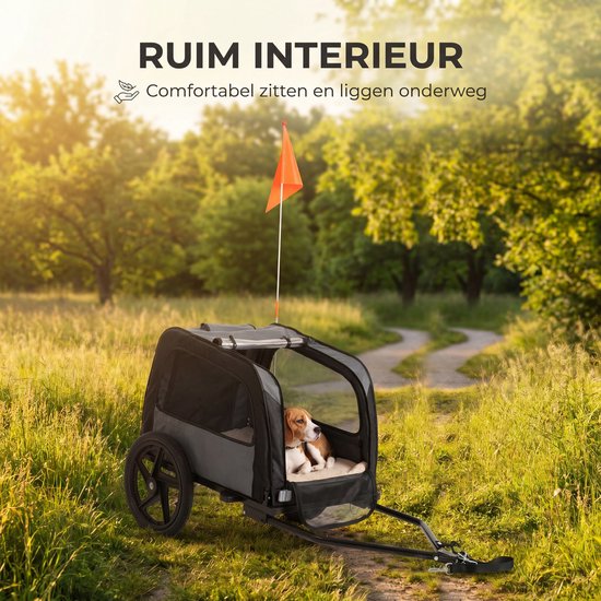 Outbee Hondenfietskar - Fietskar hond - Hondenfietskar opvouwbaar - Hondenkar - Hondenbuggy