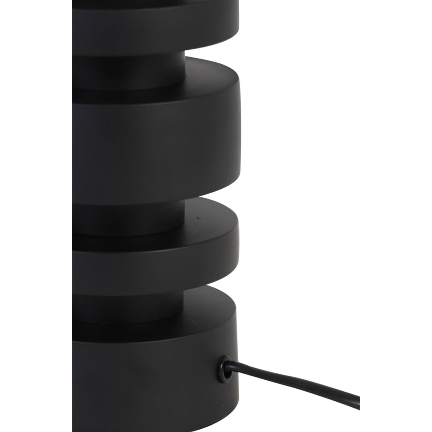 Desley Lampvoet - Ø10,5x36cm - Mat Zwart
