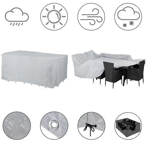Afdekhoes, 308 x 138 x 89, beschermhoes, tuinmeubelhoes - Kingsleeve