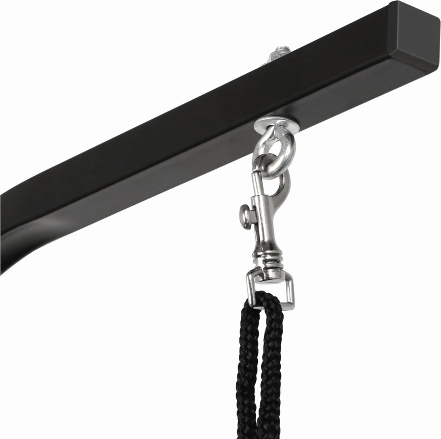 Yaheetech Trimtafel Opvouwbaar – Voorzien Van In Hoogte Verstelbare Standaard En Afneembare Draagband En Antislip Werkblad – Voor Honden En Katten – Zwart Metaal En PU-Leer – 80,5 x 46 x 76 cm