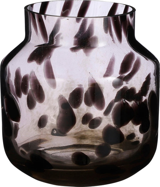 Mica Decorations - Pantera Vaas - H23 x Ø21 cm - Glas - Bruin