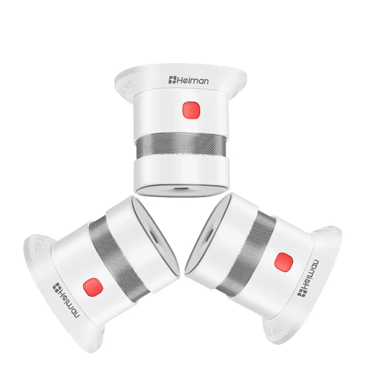 Heiman Mini Rookmelder Set van 3 - 10 Jaar Batterijduur - 85 dB Alarm