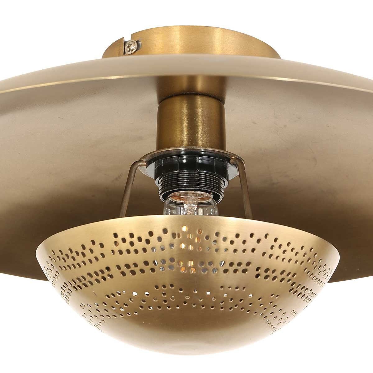 Anne Lighting plafonniere Brassi - brons - metaal - 42 cm - E27 fitting - 3681BR