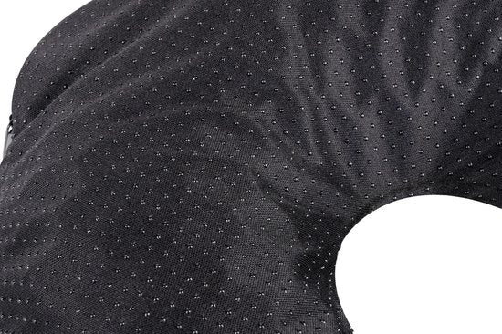 Vivamore Reiskussen - Nekkussen Vliegtuig - Travel Pillow met Verkoelende Gel - Zwart