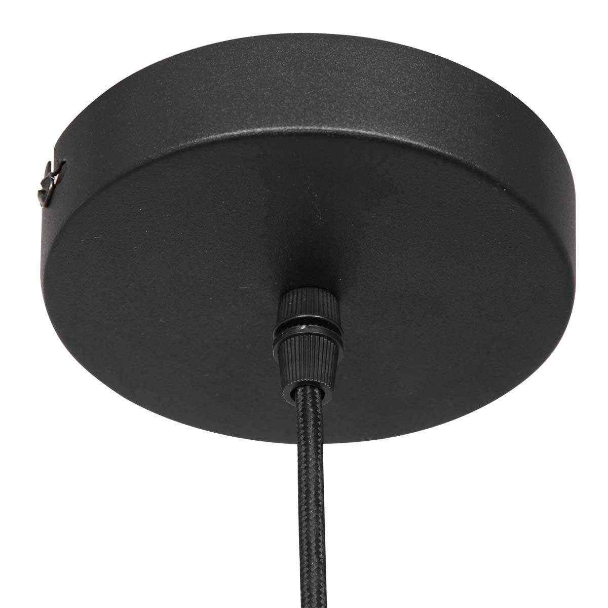 Steinhauer - hanglamp - Bollique - zwart - glas metaal - Ø 30cm - E27 - 3498ZW