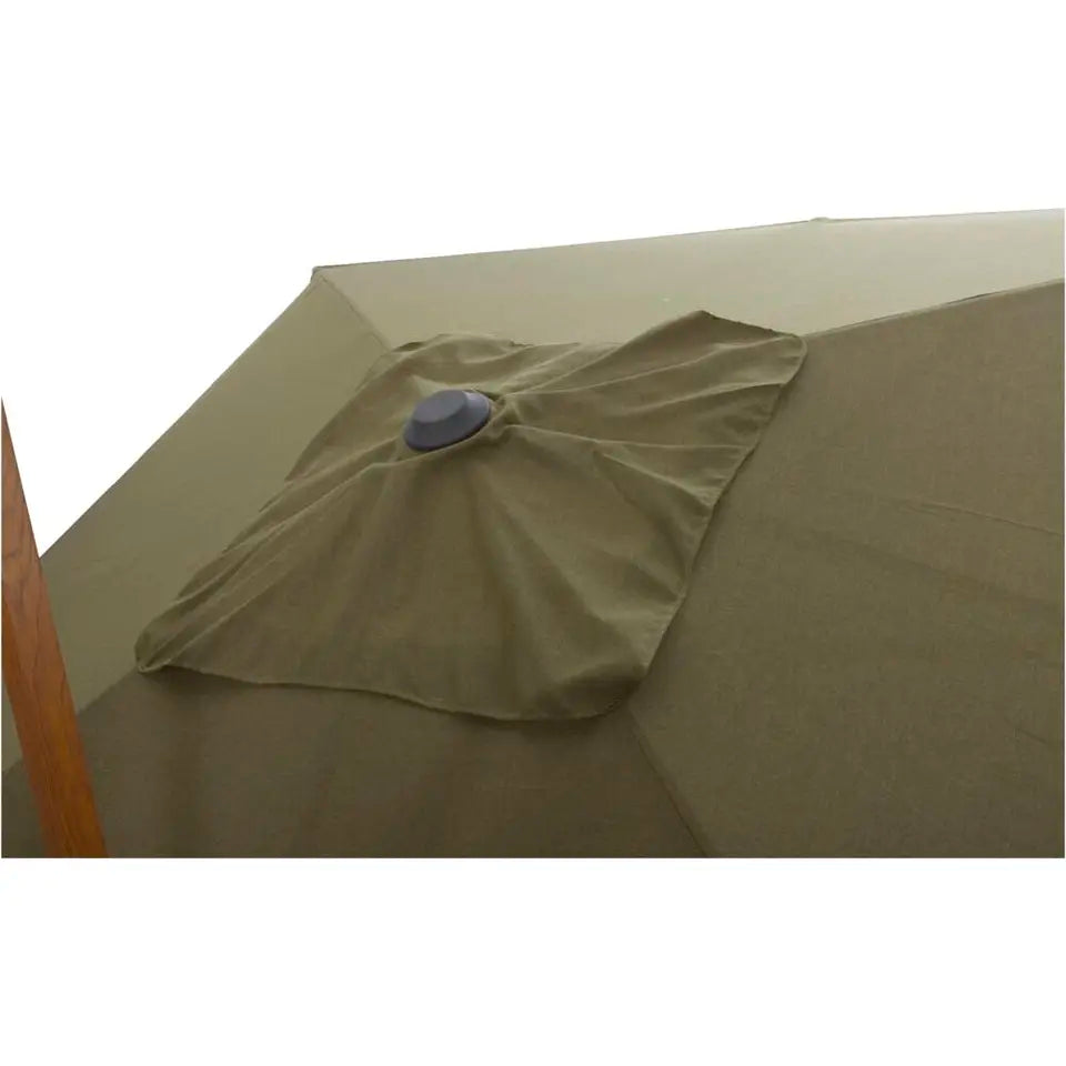 Zweefparasol Nancy - Groen - 300x300 cm - 360Â° Draaibaar met Standaard