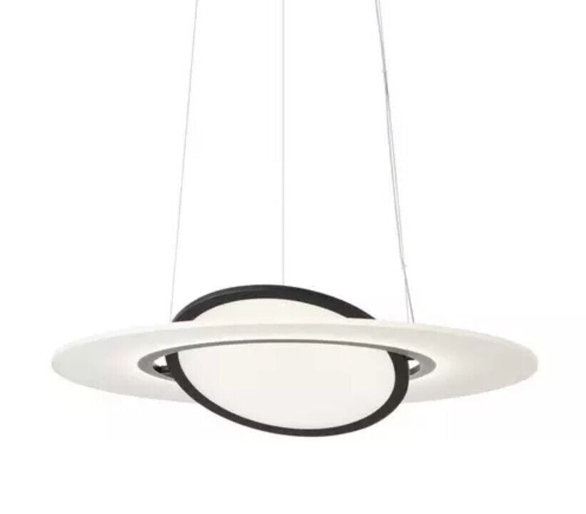 AEG Hanglamp LED - Plafonnière - 38W - 4400 Lumen - Dimbaar - Ø 65 cm x 150 cm - Zilvergrijs