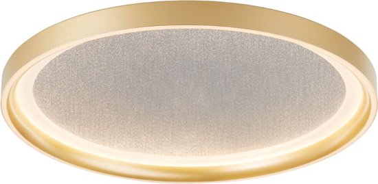 Brilliant Quito Plafondlamp – LED 30W – Ø42 cm – Goud – Modern Design met Glittereffect – 3-Staps Dimbaar