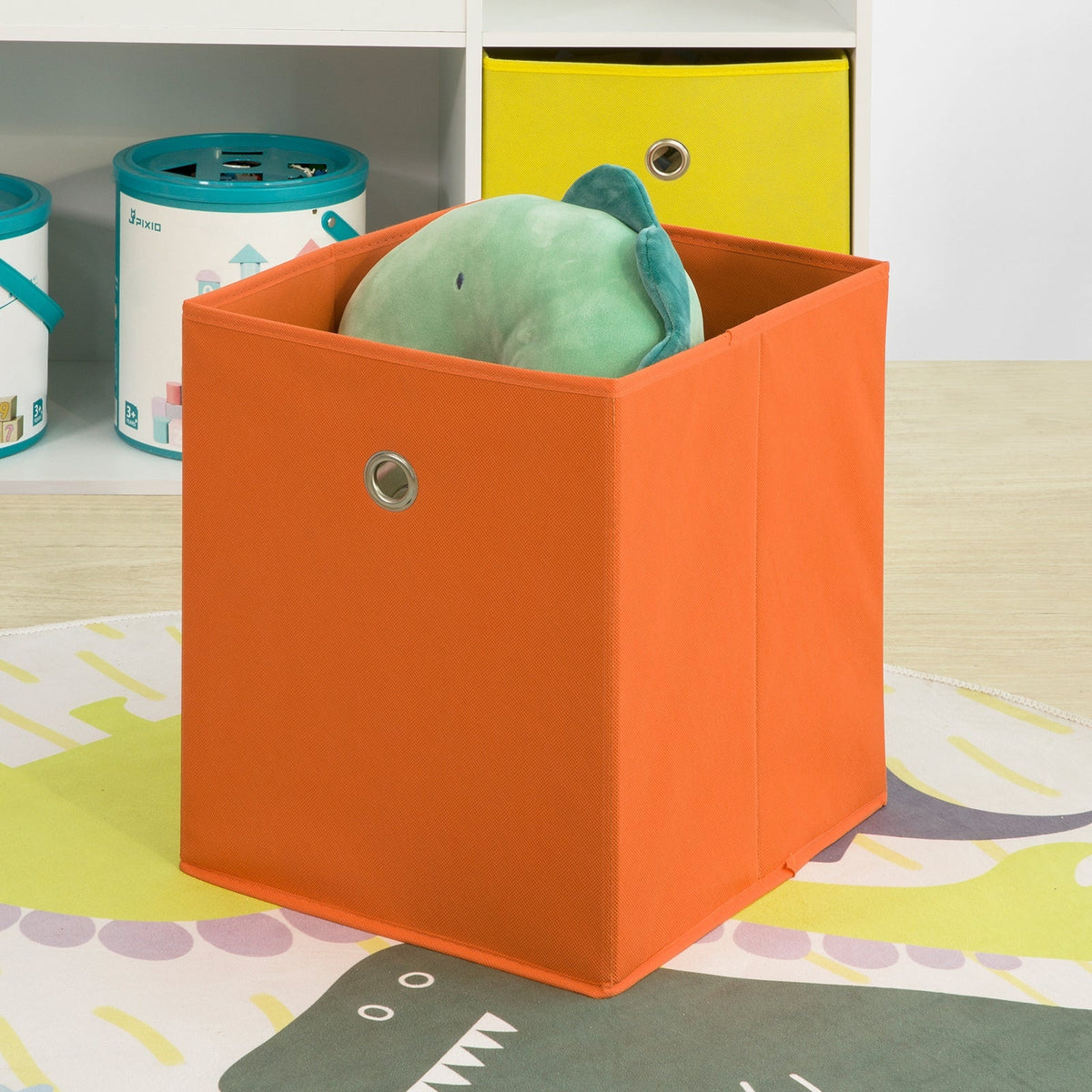SoBuy Opbergkast voor Boeken en Speelgoed - 2 Manden - 89 x 35 x 88 cm - Wit