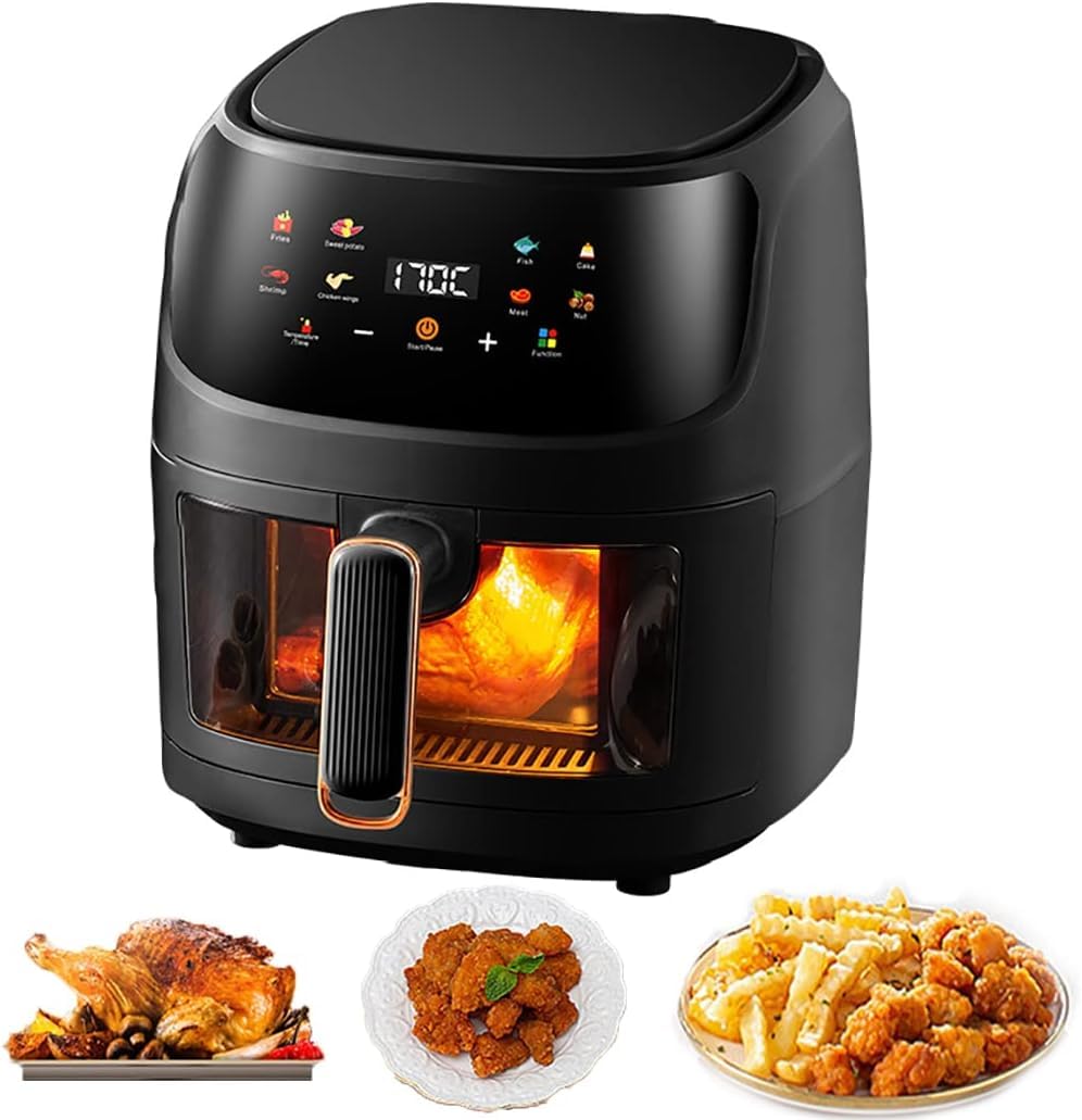 Airfryer XXL - Heteluchtfriteuse - 6L - 240W - 280 x 26 x 32 cm - Zwart