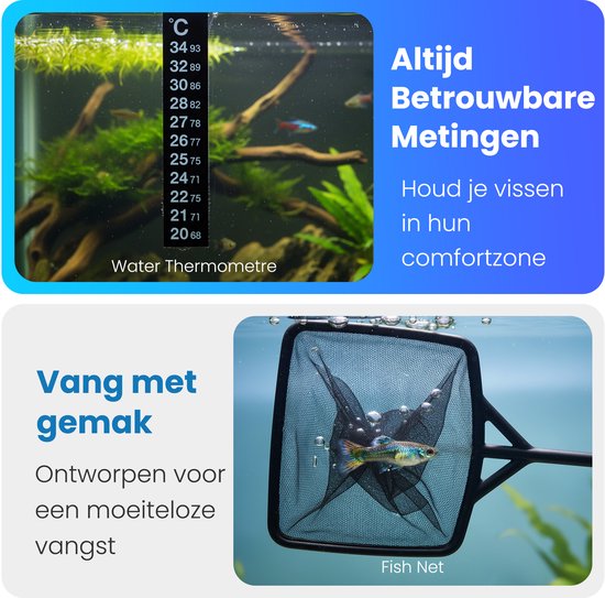 Pawesome - Aquarium stofzuiger - Bodemreiniger - Gravel cleaner aquarium - Bodemstofzuiger - Zonder batterijen