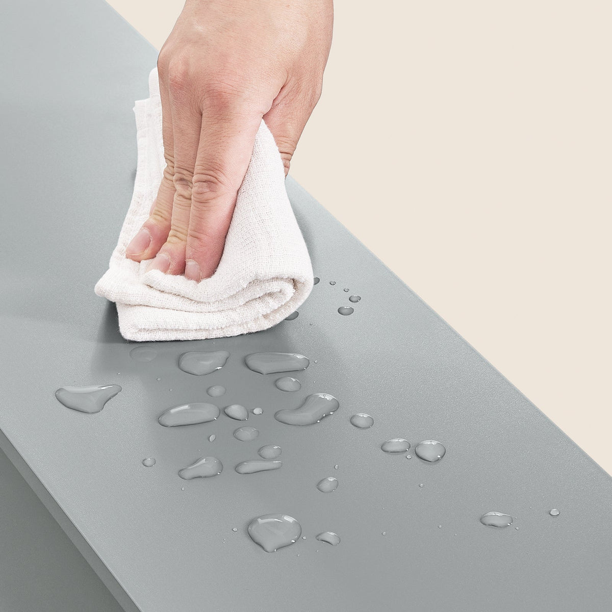 SoBuy BZR34-II-HG Hoge Badkamerkast - Smal Vrijstaand Badkamermeubel - Waterbestendig MDF - 20x20x180 cm - Grijs