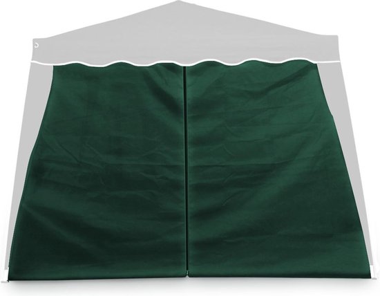 Casaria 2x Zijgevel Vouwpaviljoen Capri groen 3x3m