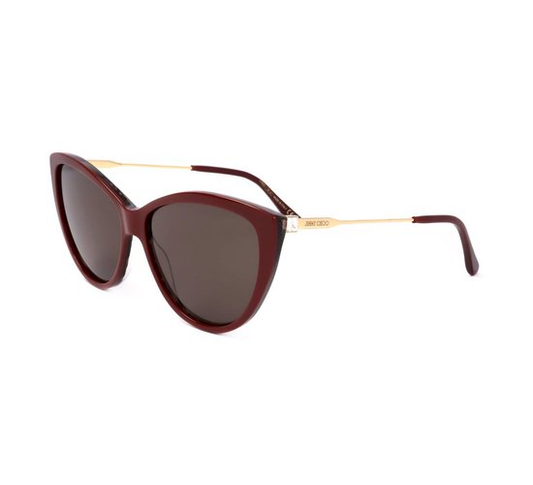 Jimmy Choo RYM/S BURGUNDY ANIMALIER 60/15/145 Dames Zonnebrillen