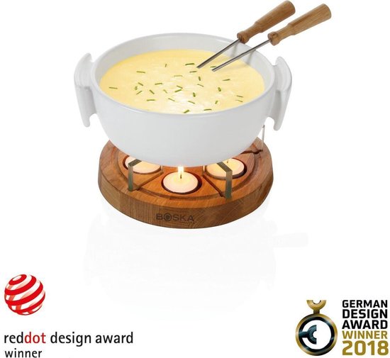 Boska Candlelight Fondue Twinkle - Voor 1.200 gram Kaasfondue - 1,6 liter