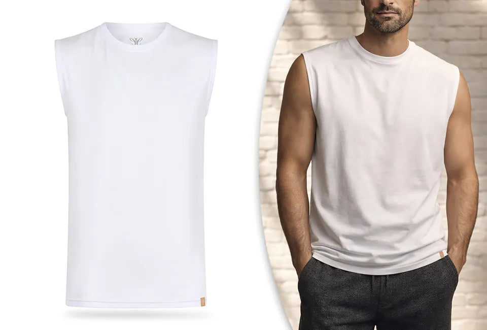 Outspot Duopack Mouwloze T-shirts - Zwart - Maat S