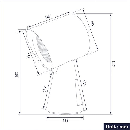 CIARRA CBPHW01 – Hood To Go – Draagbare, Mobiele Afzuigkap - Luchtreiniger – inclusief koolstoffilter - gebroken wit