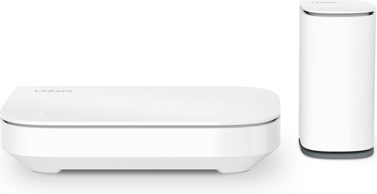 Linksys Velop Micro Mesh 6 - Router - WiFi 6 - Dual-band - Mesh WiFi - 3000 Mbps - 2-pack - Wit
