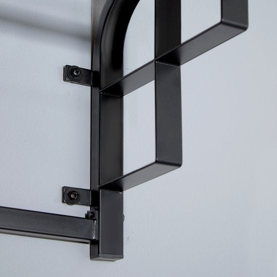 tectake - Wandkapstok met Hoedenplank Westwood - industrial dark - 404433