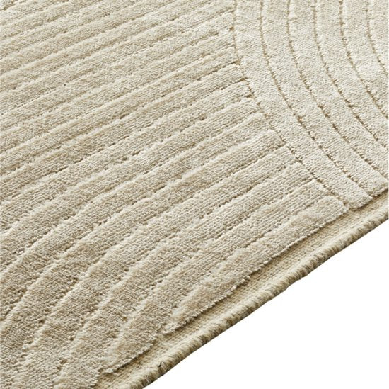 by fonQ Flat Vloerkleed - Beige - Rechthoekig - 200 x 300 cm - Japandi