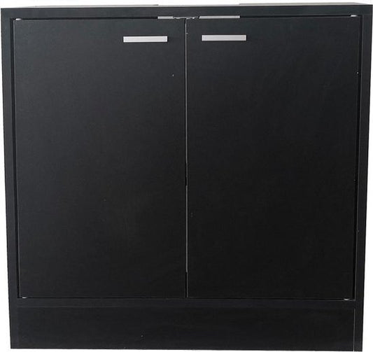 Wastafel onderkast - badkamermeubel - zwart