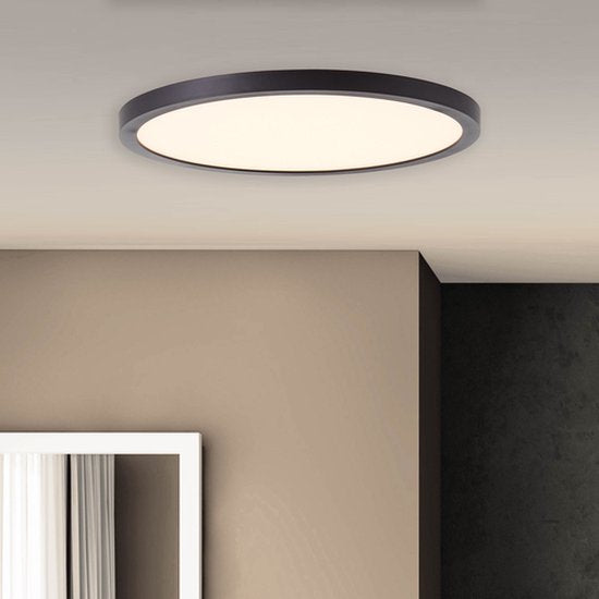 Brilliant Tuco - Plafondlamp - LED 16W - 3000K - Zwart/Wit