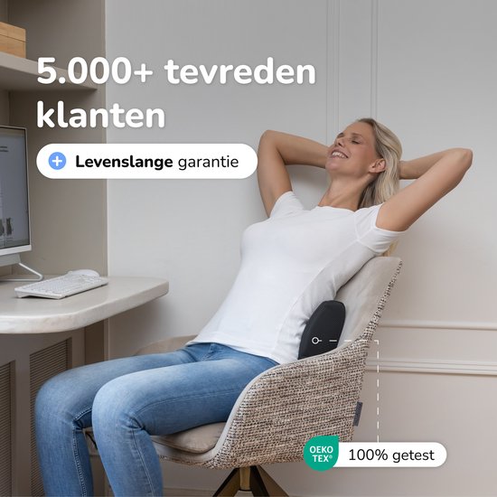 Alyze Ergonomische Rugkussen - Lendekussen Auto - Onderrug - Leeskussen - Traagschuim - Rugsteun Bed & Bank - Orthopedisch Steunkussen met Wasbare Hoes